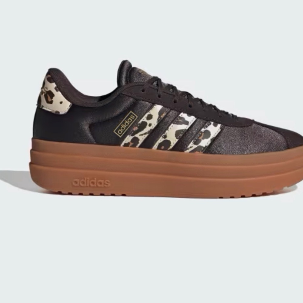 Adidas VL Court Bold with Leopard Accents